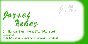 jozsef nehez business card